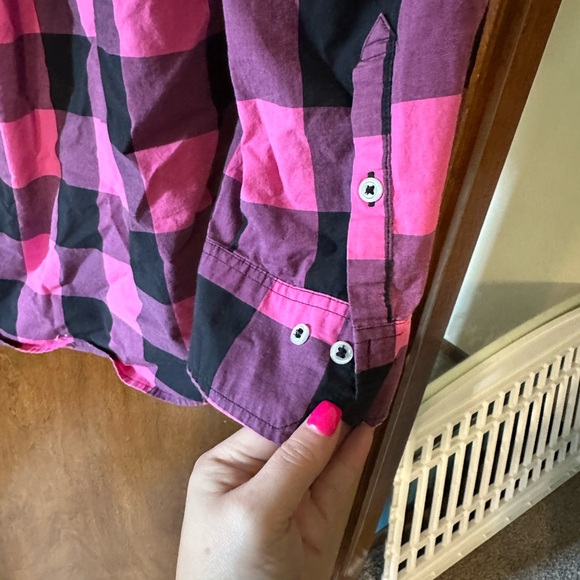 🌟 EUC-Lane Bryant Pink Black Buffalo Check- Sz 18 - Picture 7 of 7